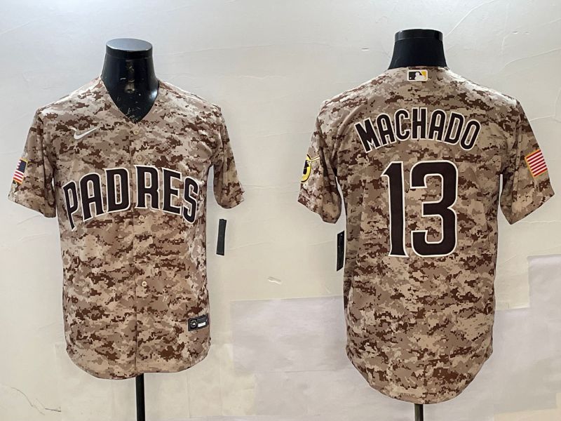 Men San Diego Padres #13 Machado Camo Game 2025 Nike MLB Jersey style 10
